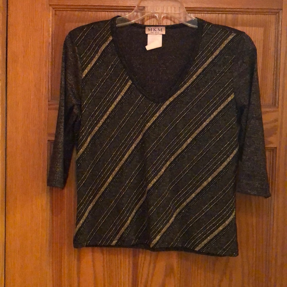 Black & Gold Top